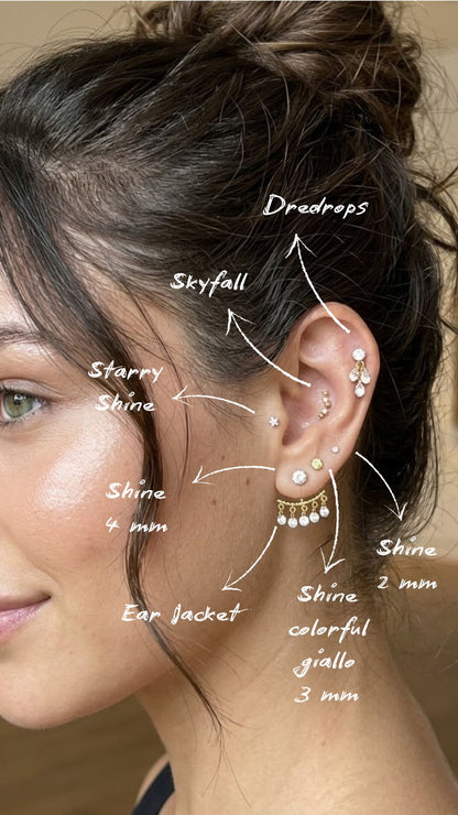 Piercing Shine titanio
