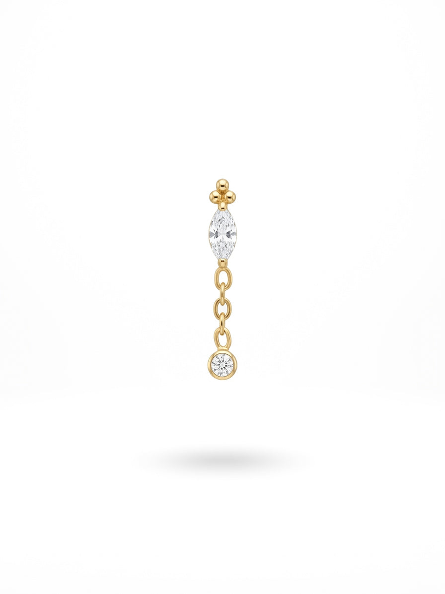Piercing Rice pendente titanio