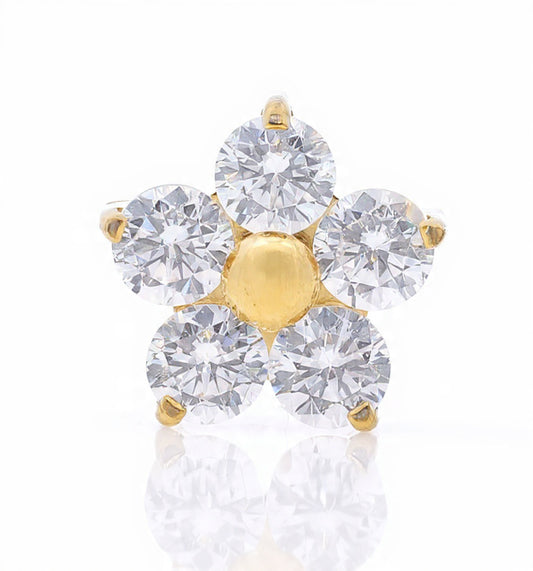 Piercing Bloom titanio