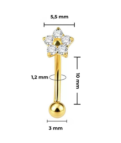 Piercing Bloom Ban titanio