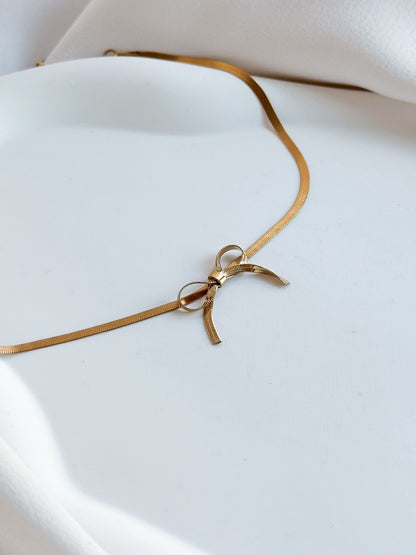 Collana choker Bow