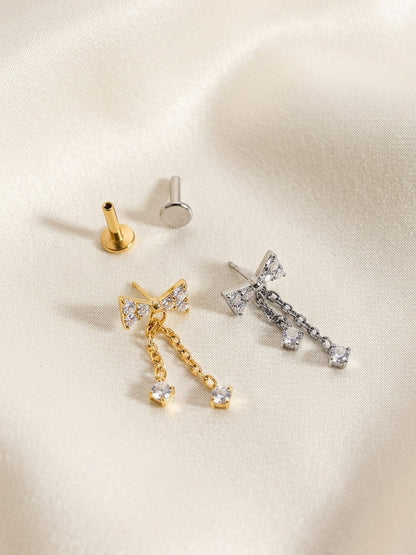 Piercing Bow Shine Pendente titanio