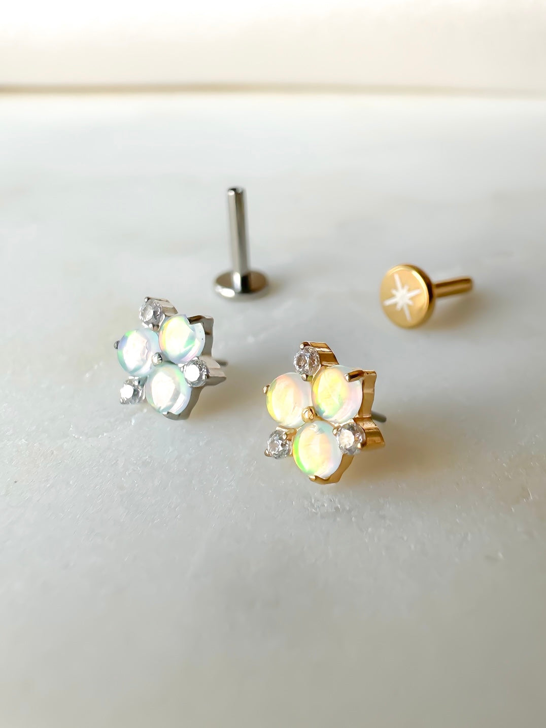 Piercing Ninfea titanio