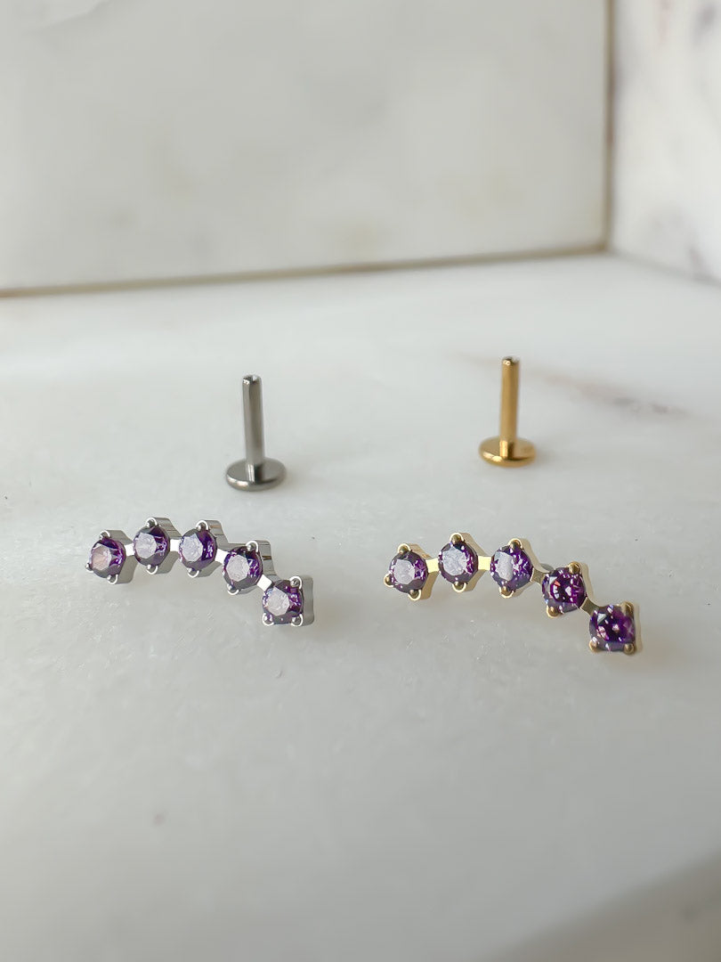 Piercing Charlotte Colorful titanio
