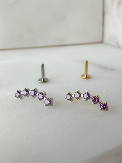Piercing Charlotte Colorful titanio