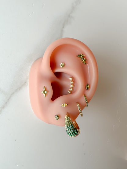 Piercing Axis Colorful titanio