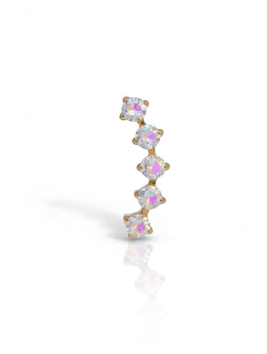 Piercing Charlotte Colorful titanio