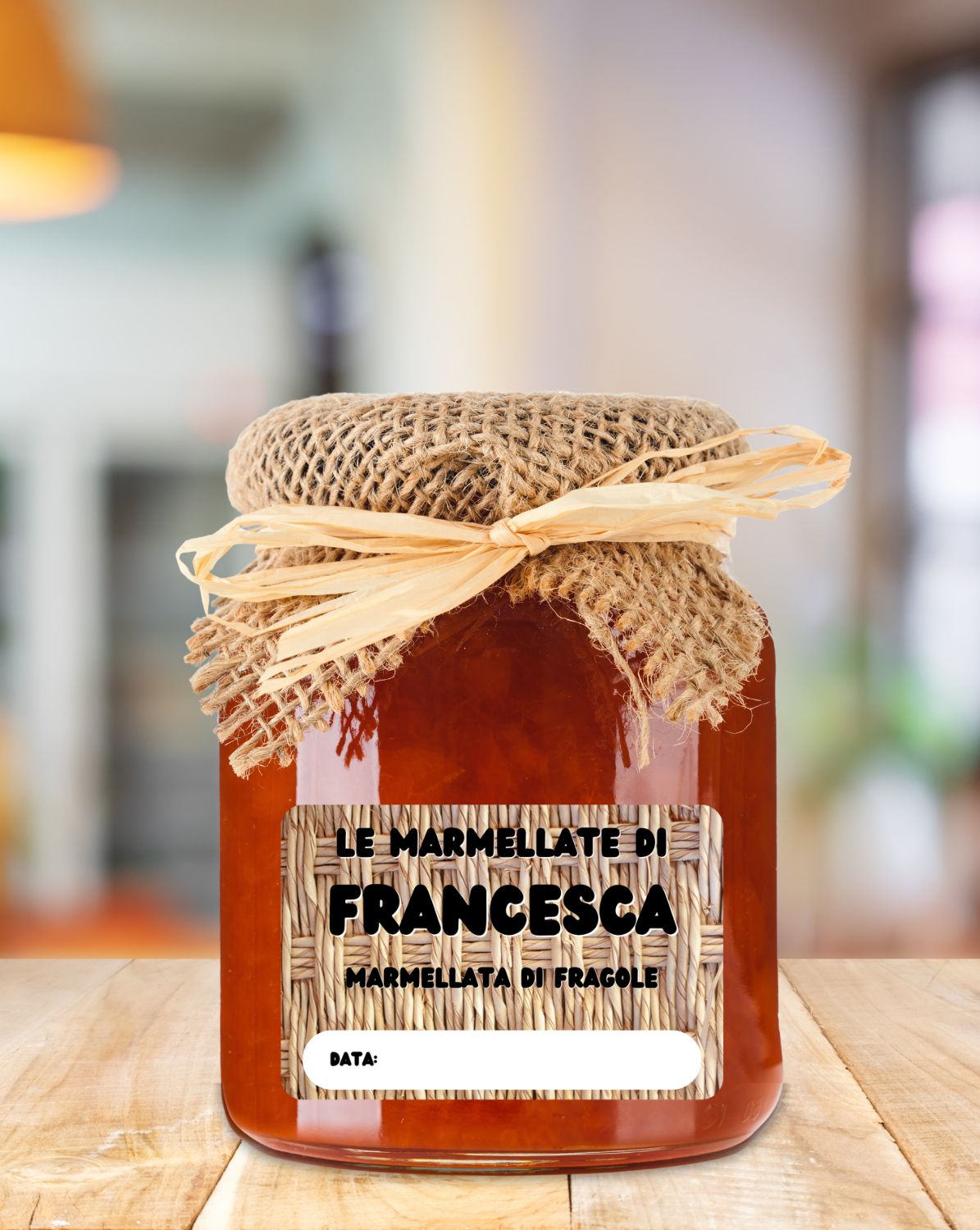 16 ETICHETTE PER MARMELLATE rattan