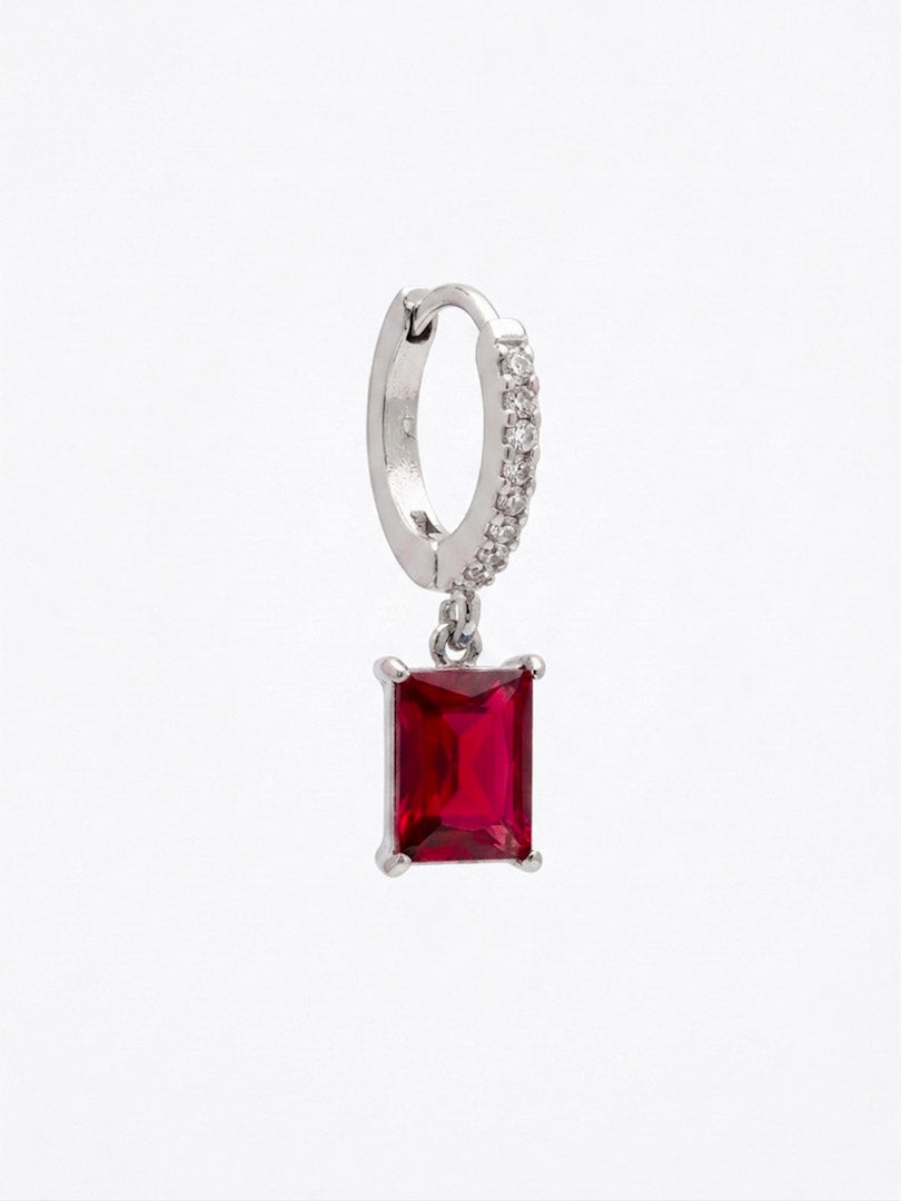 Mono Hoop Baguette Pendente