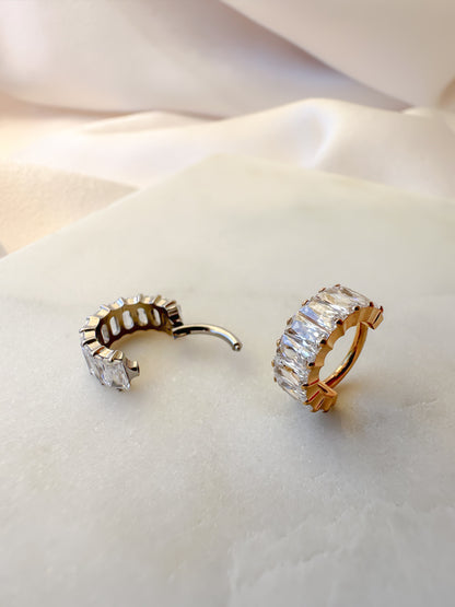 Piercing Hoop Baguette titanio