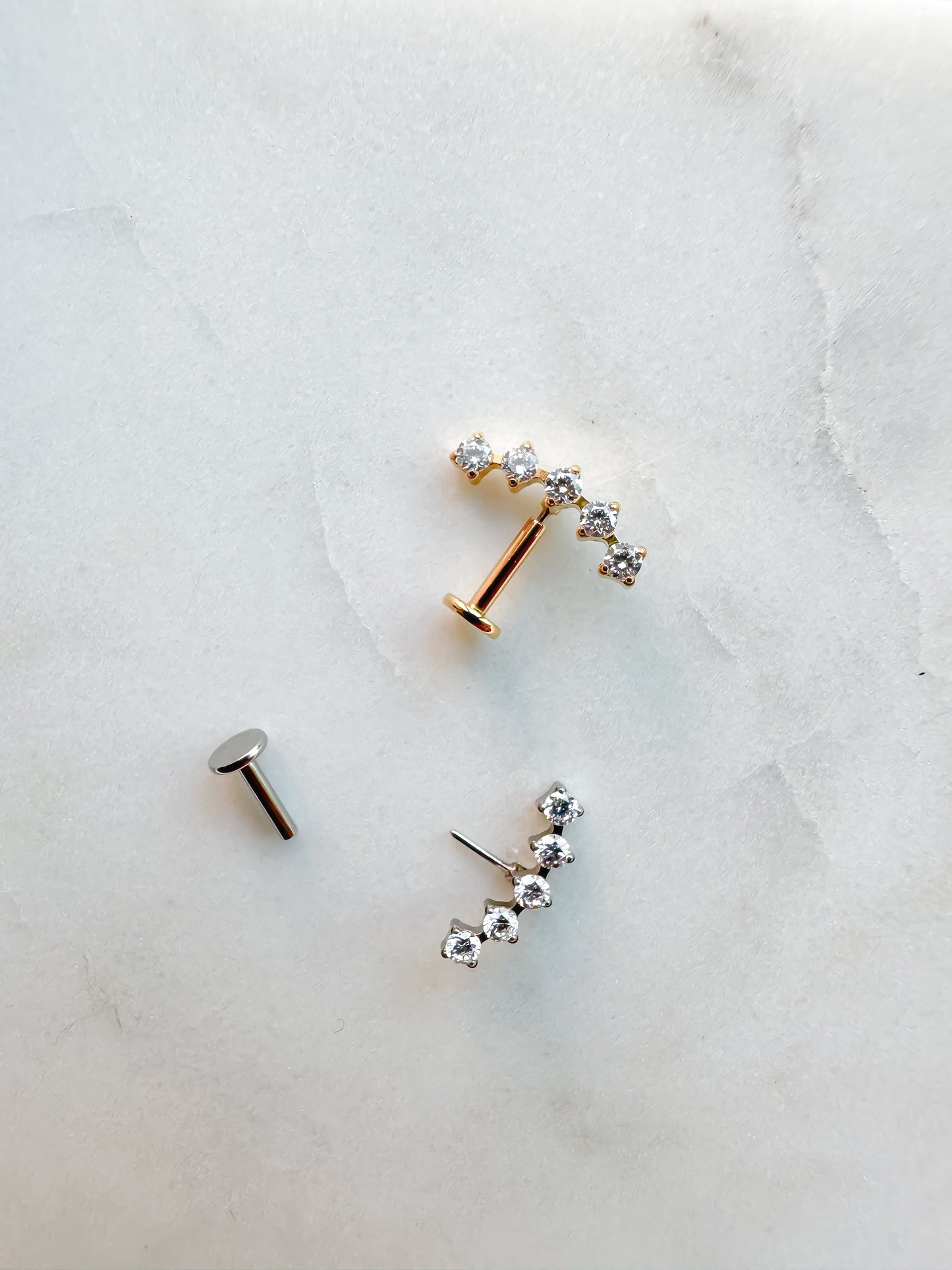 Piercing Vertical Charlotte reverse titanio