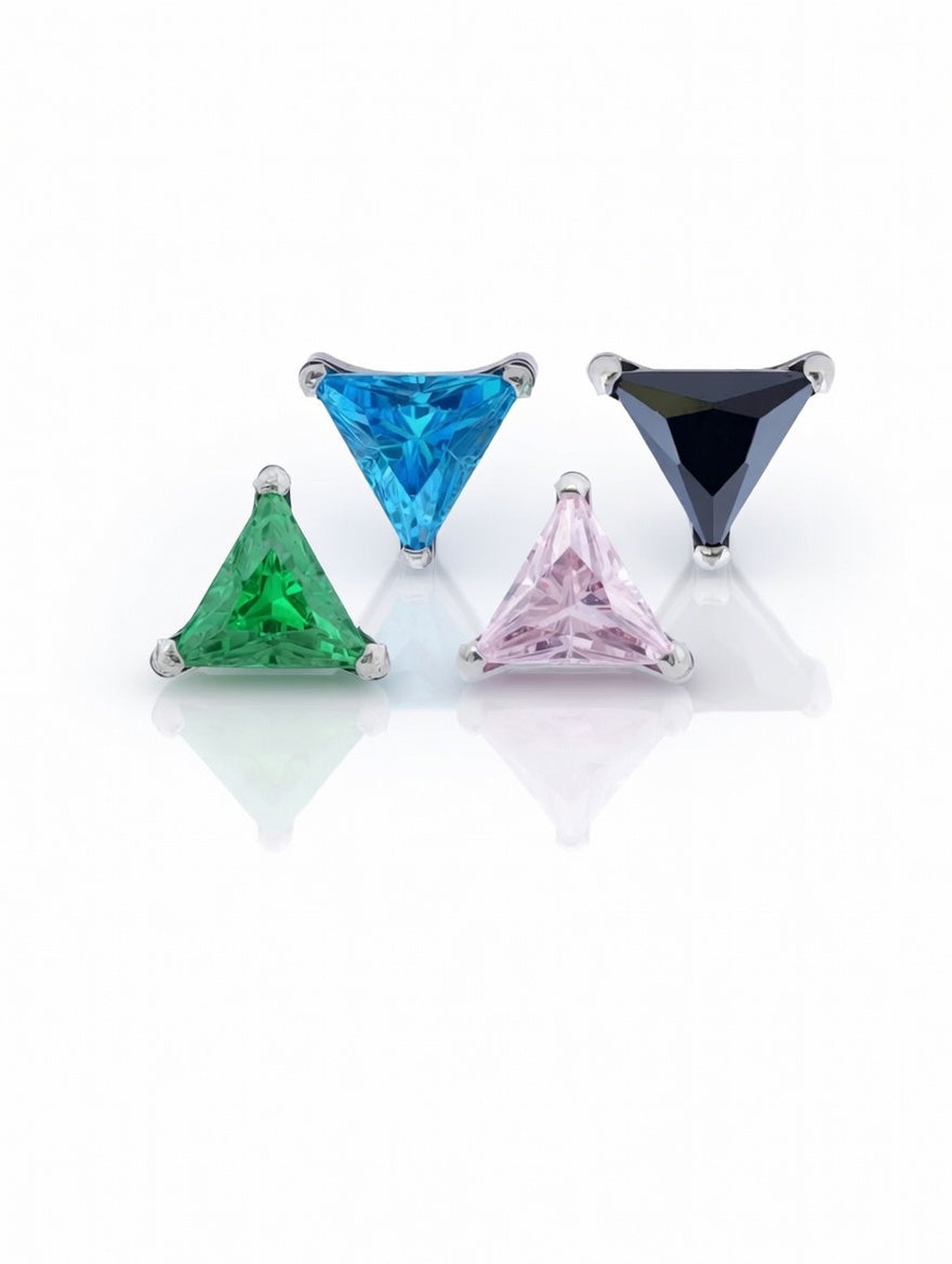 Piercing Delta colorful titanio