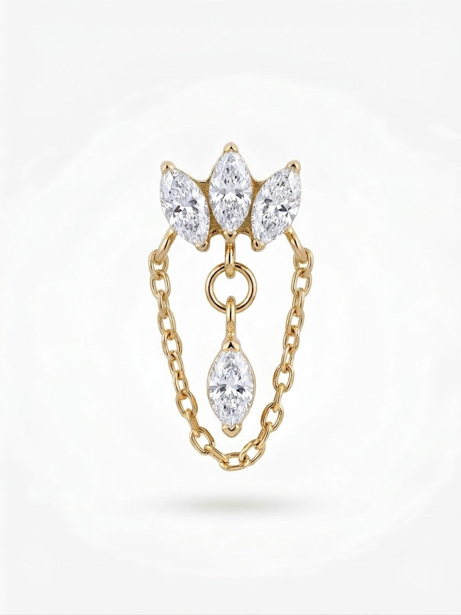 Piercing Clover Sway titanio