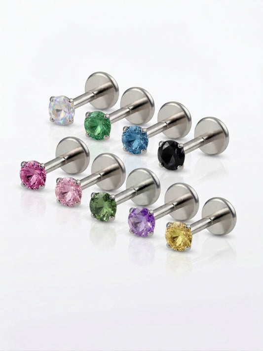 Piercing Shine Colorful titanio