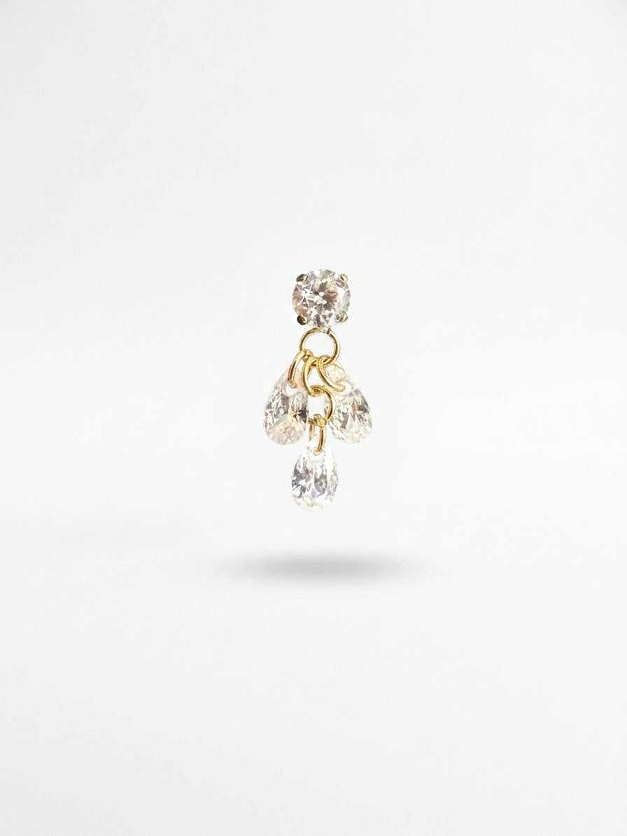 Piercing Dewdrops pendente titanio