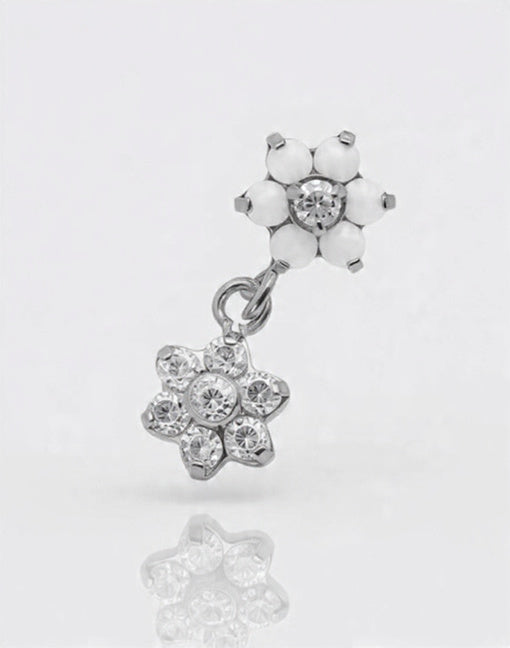 Piercing Flora titanio