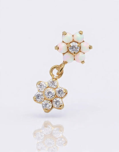 Piercing Flora titanio