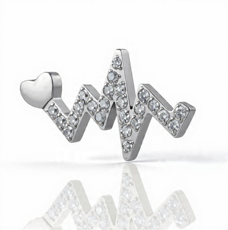 Piercing Heartbeat titanio