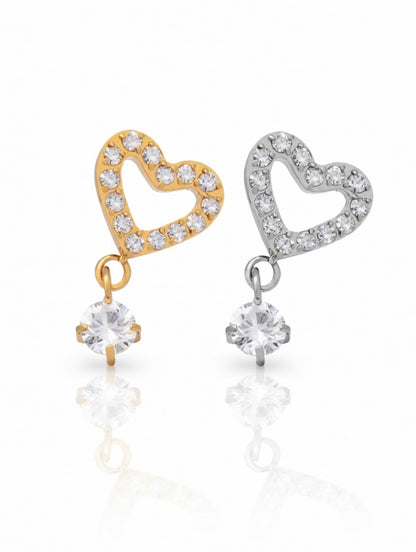 Piercing Heart pendente titanio