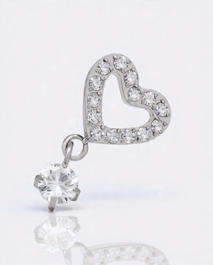 Piercing Heart pendente titanio