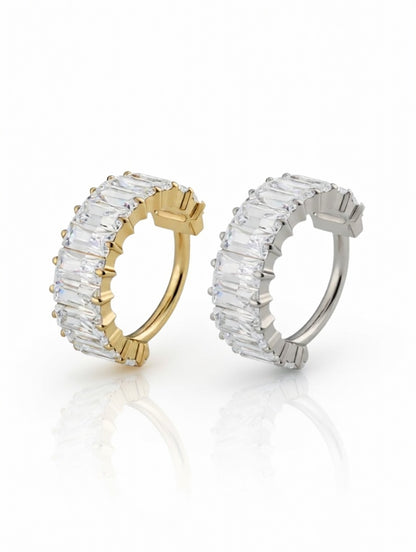 Piercing Hoop Baguette titanio