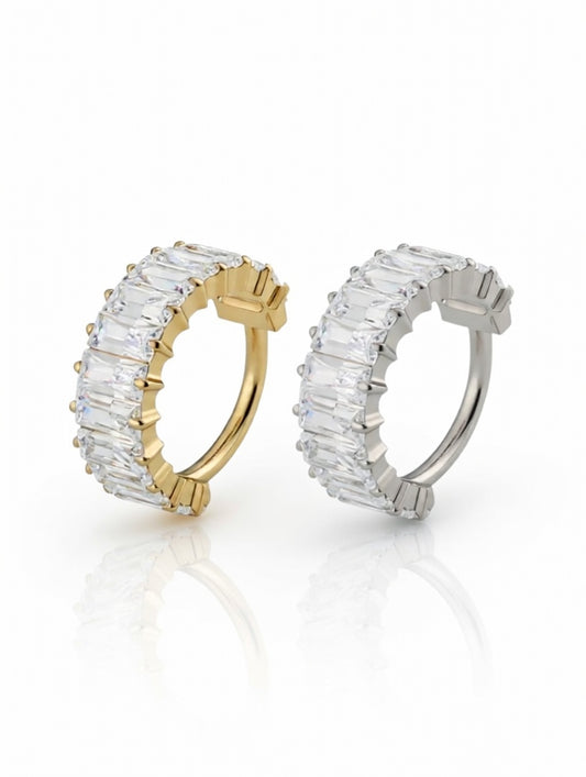 Piercing Hoop Baguette titanio