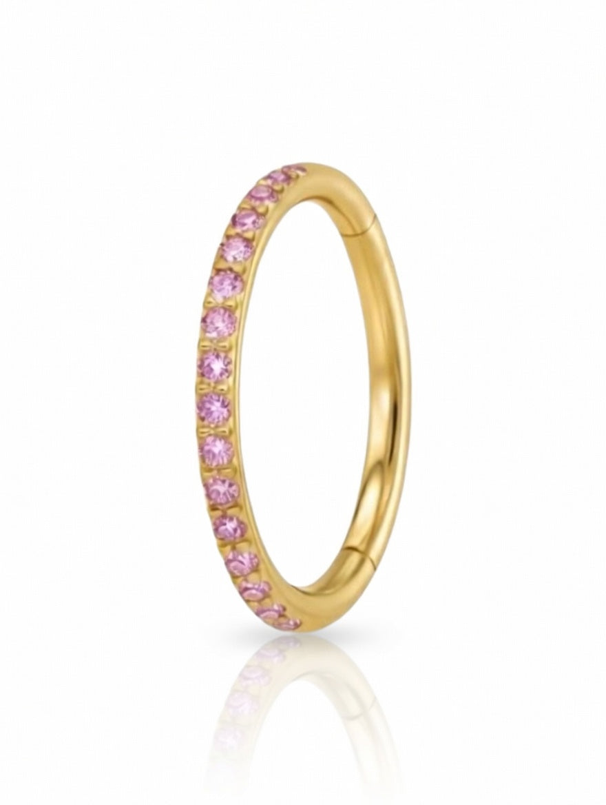 Piercing Hoop Shine Colorful titanio