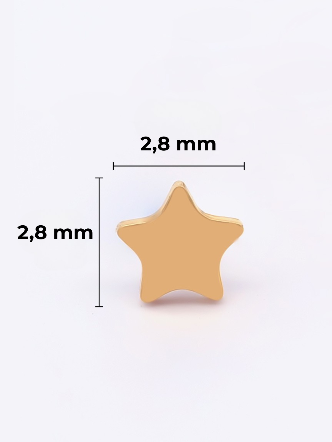 Piercing Starry titanio