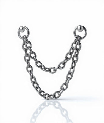 Linky Double Plain Titanio