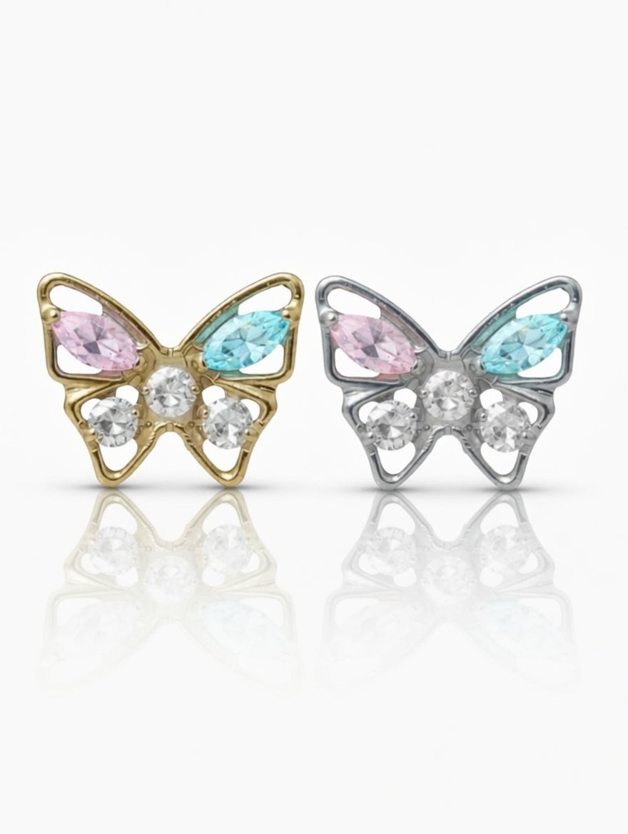 Piercing Mariposa titanio