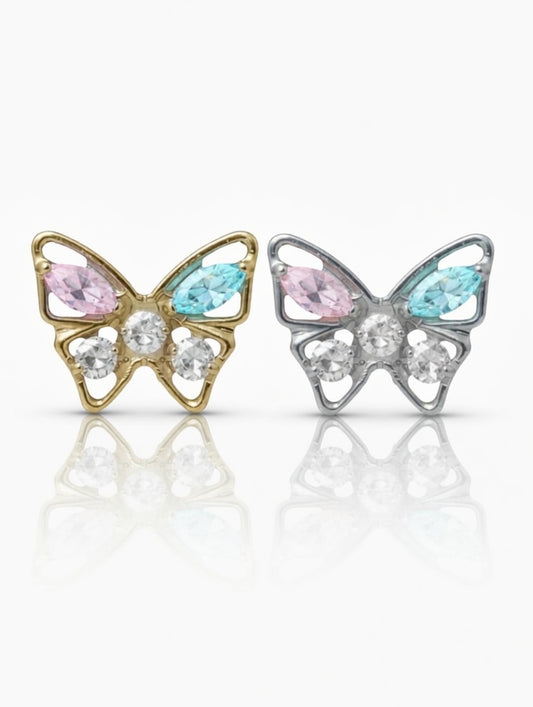 Piercing Mariposa titanio