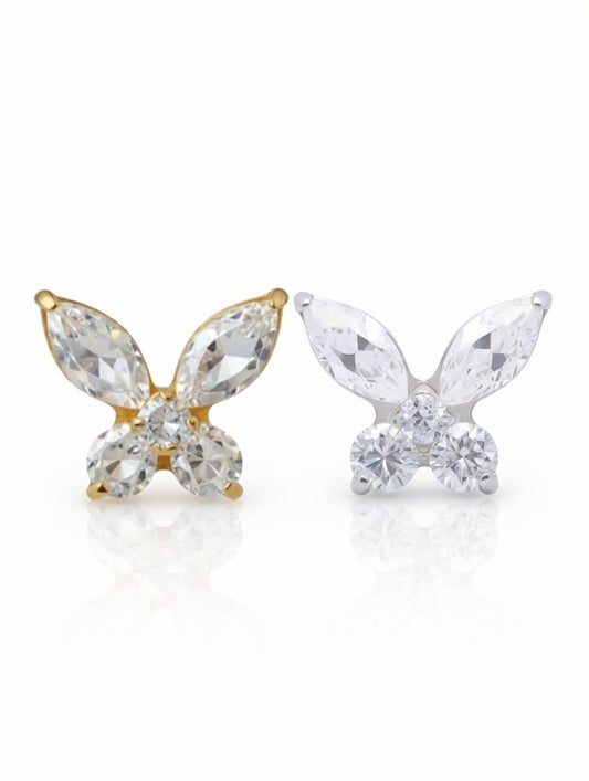 Piercing Shine Butterfly titanio