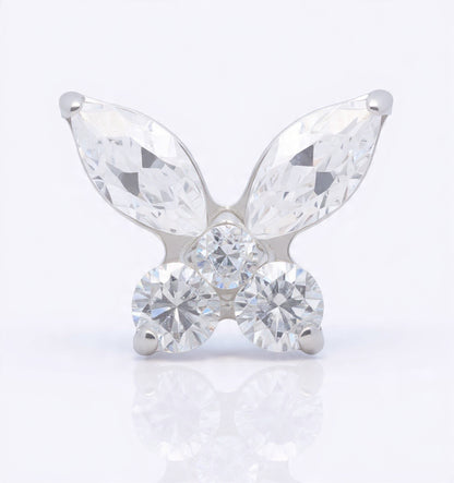Piercing Shine Butterfly titanio