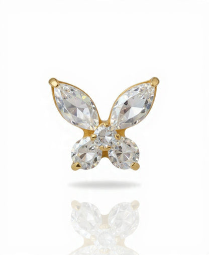Piercing Shine Butterfly titanio