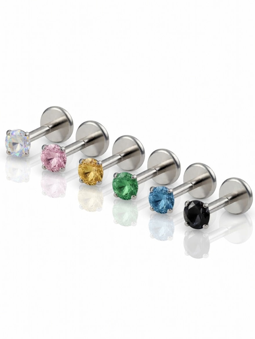 Piercing Shine Colorful titanio