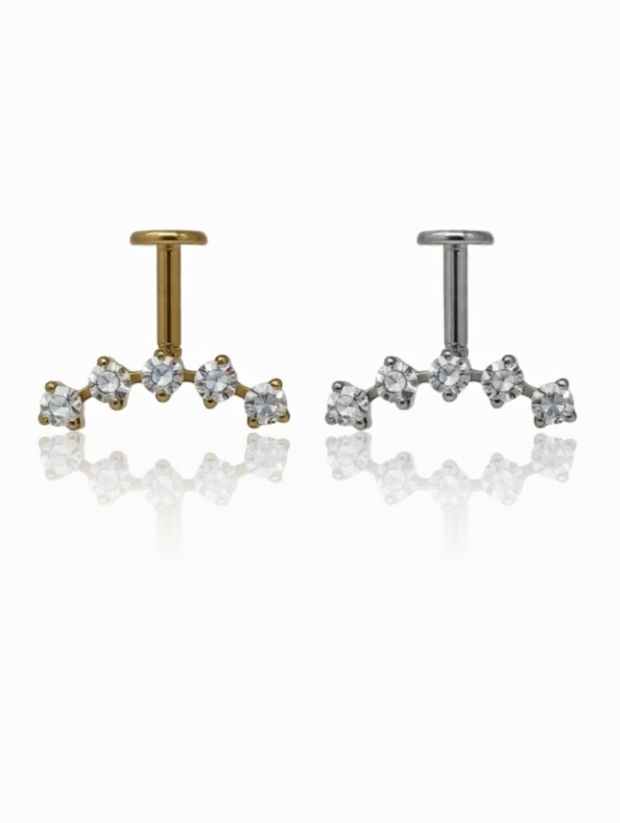 Piercing Vertical Charlotte titanio