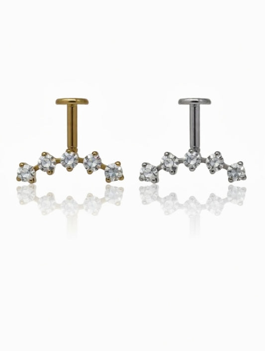 Piercing Vertical Charlotte titanio