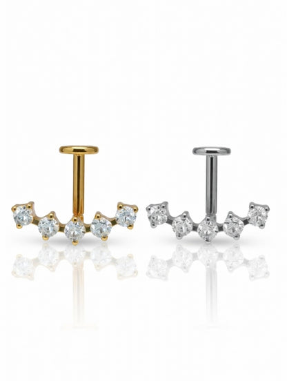 Piercing Vertical Charlotte reverse titanio