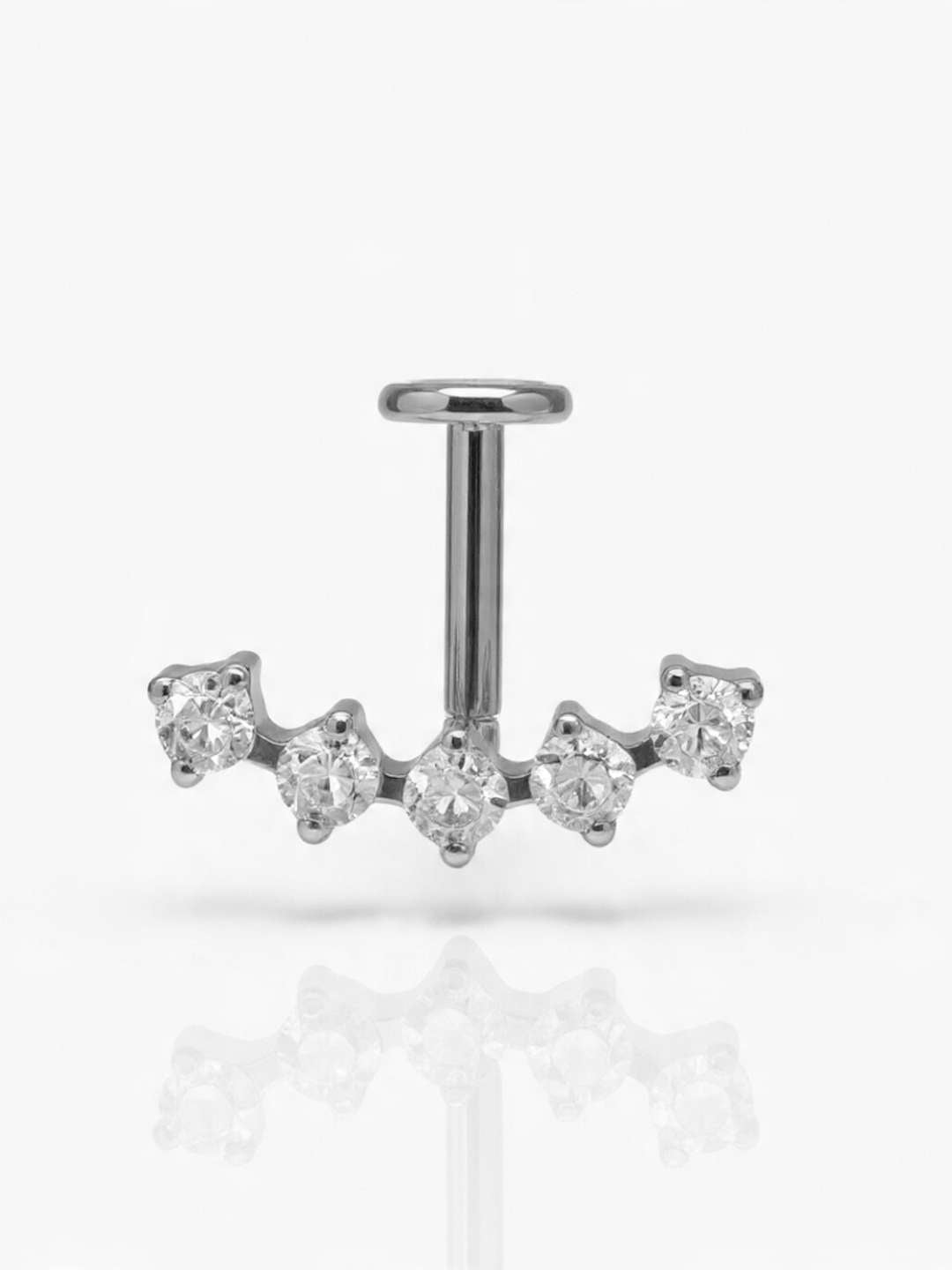 Piercing Vertical Charlotte reverse titanio