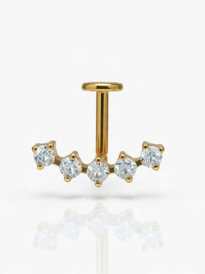 Piercing Vertical Charlotte reverse titanio