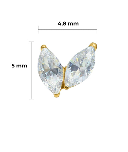 Piercing Gemini titanio