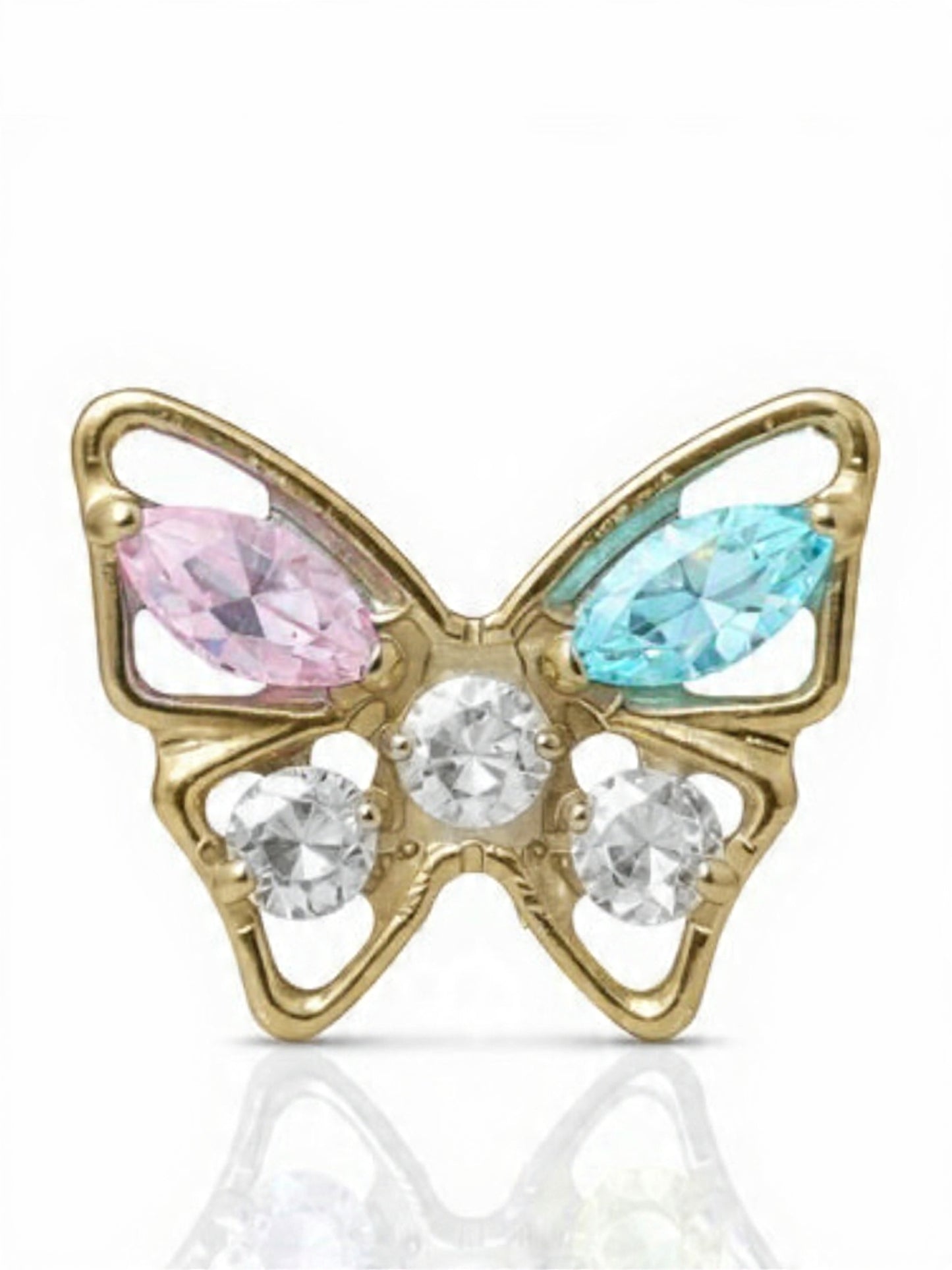 Piercing Mariposa titanio