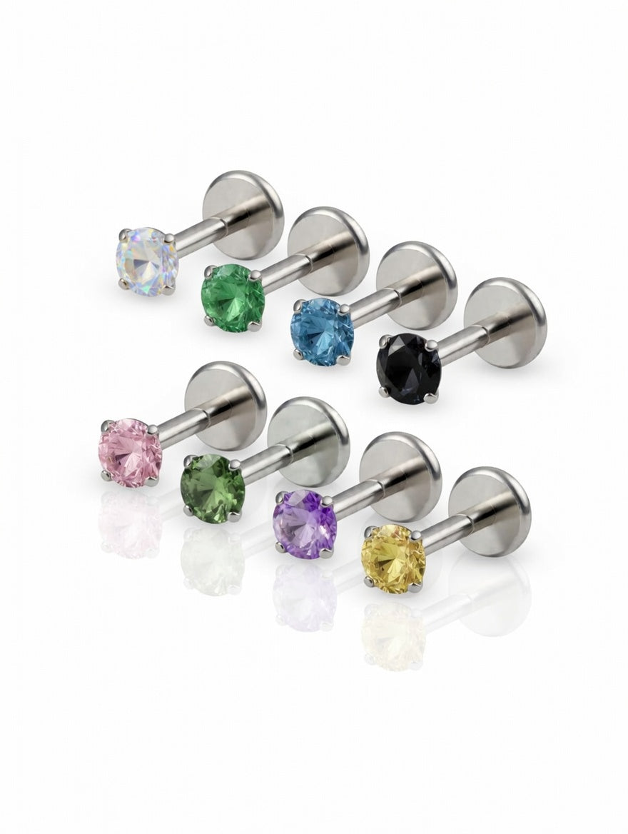 Piercing Shine Colorful titanio