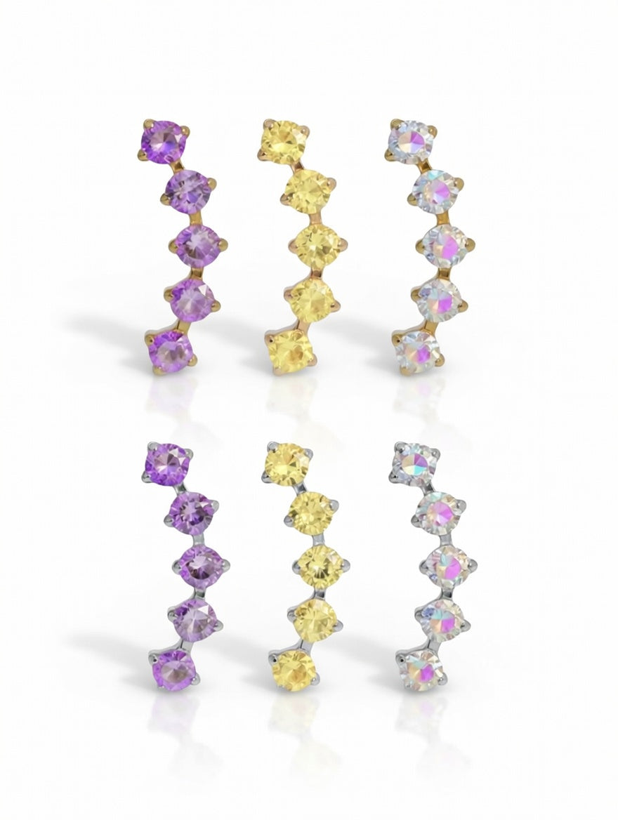 Piercing Charlotte Colorful titanio