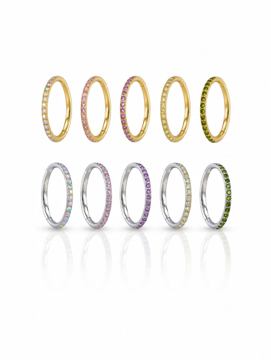 Piercing Hoop Shine Colorful titanio