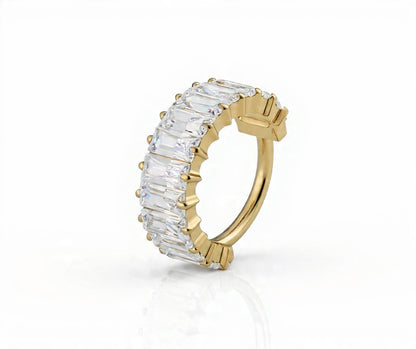 Piercing Hoop Baguette titanio