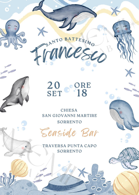 INVITO BATTESIMO under the sea