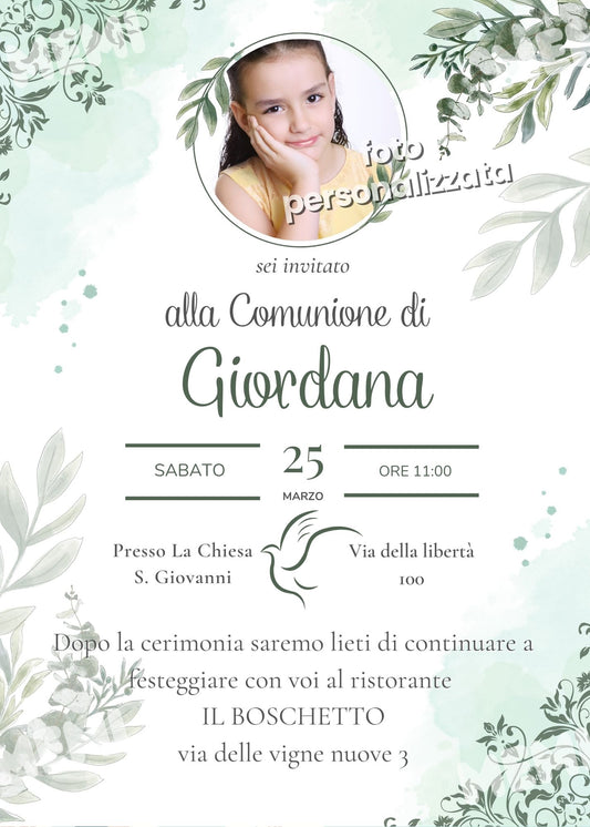 INVITO COMUNIONE Sacro