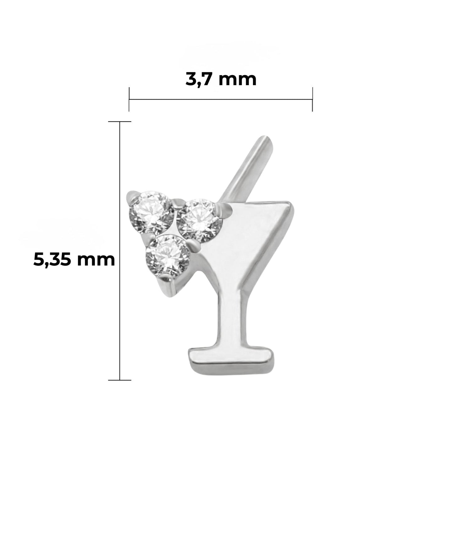 Piercing Martini titanio