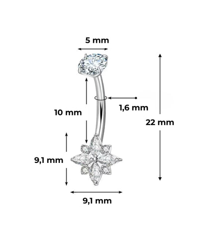 Piercing Navel Perseide titanio